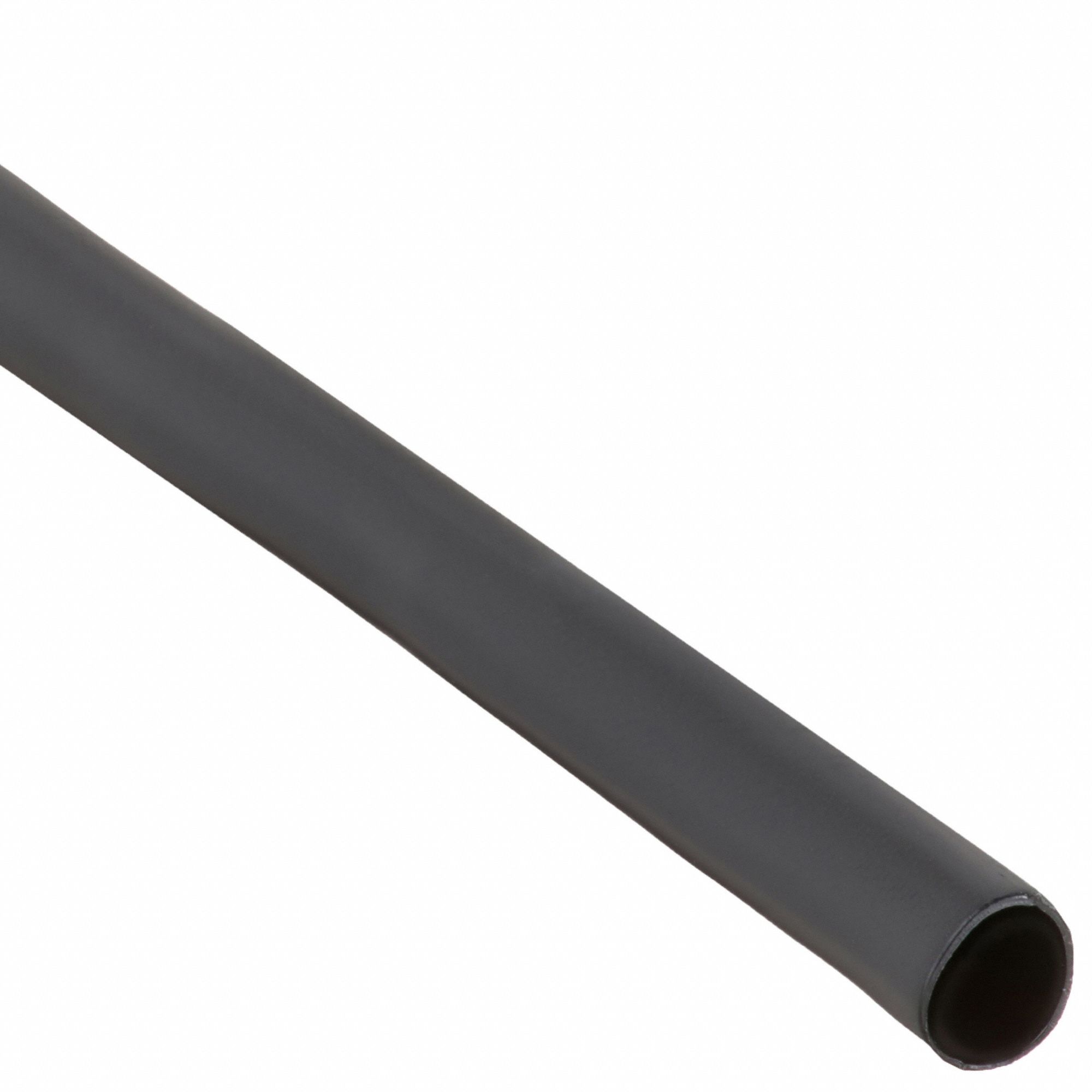 HEAT SHRINK TUBING, FOOD GRADE, 0.38 IN ID BEFORE SHRINKING, 4 FT L, BLACK, 5 PK