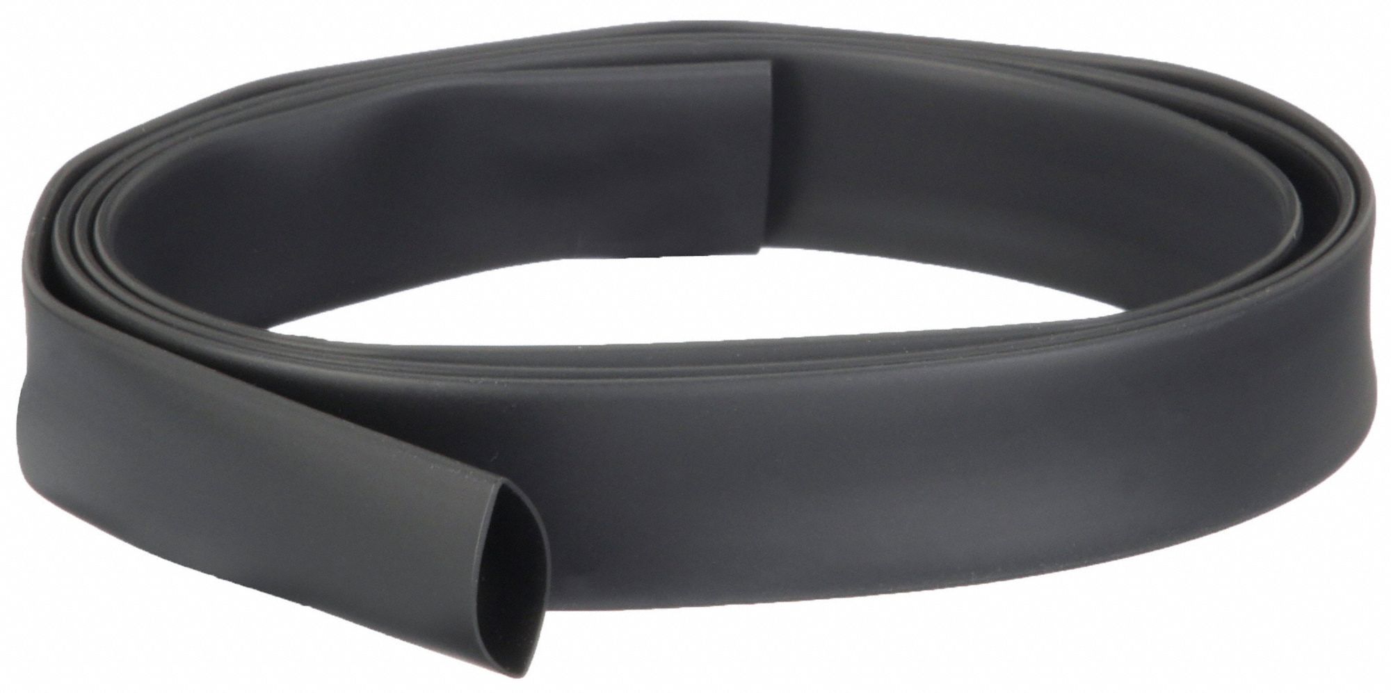 HEAT SHRINK TUBING, 0.75 IN ID BEFORE SHRINKING, 0.38 IN ID AFTER, BLACK, 5 PK