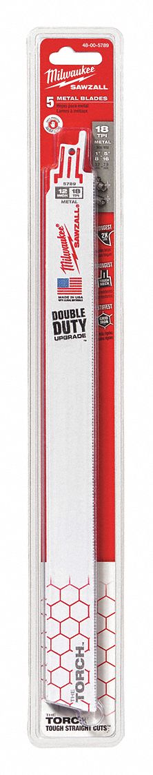 BLADE SUPER SAWZALL 18T 12L 5PKG