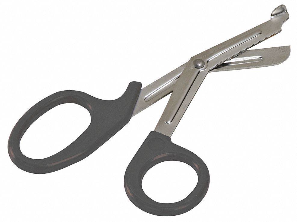 MABIS, 7 1/2 in Overall Lg, Black, Medical Shears 4WPE327755020