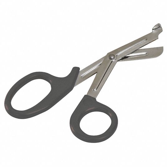 MABIS, 7 1/2 in Overall Lg, Black, Medical Shears 4WPE327755020
