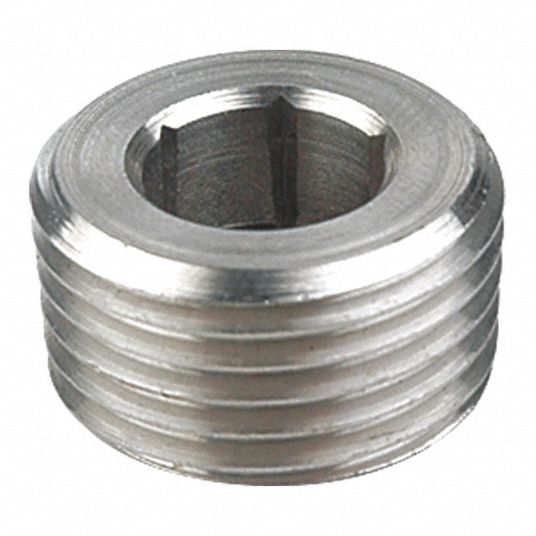 Grainger Approved Hex Socket Plug 304 Stainless Steel 14 In Fitting