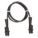 PATCH CORD,ALLIGATOR CLIP,40IN,BLAC