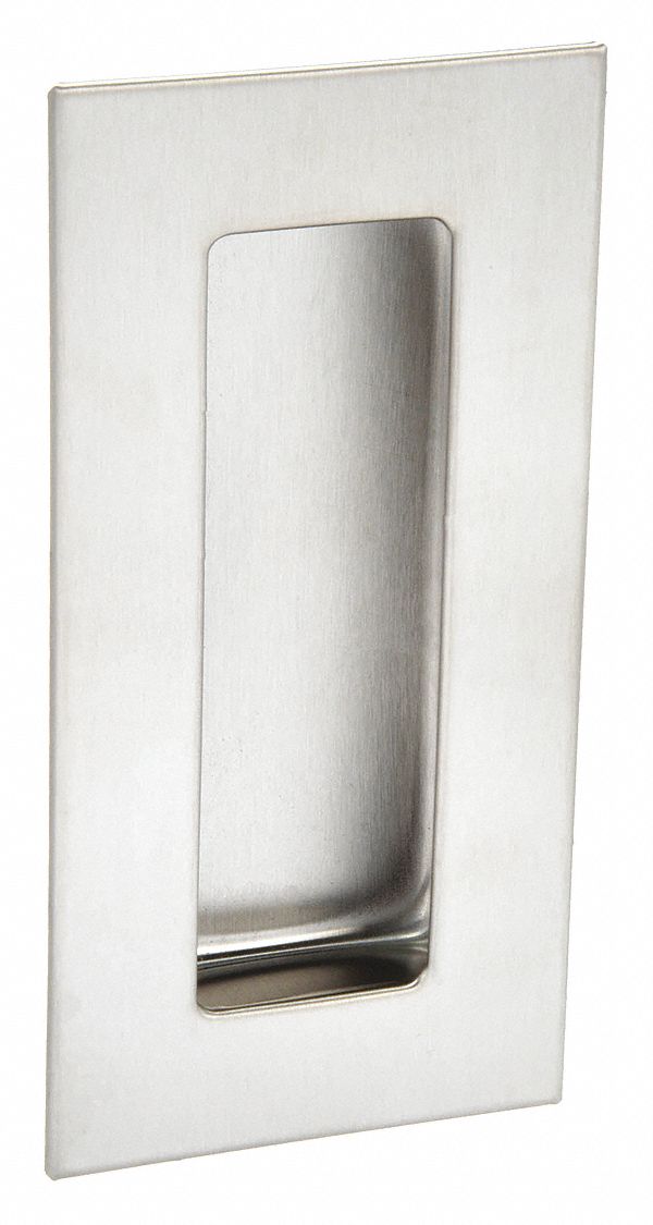 Threaded Holes, 304 Stainless Steel, Recessed Pull Handle 4WRL8HH