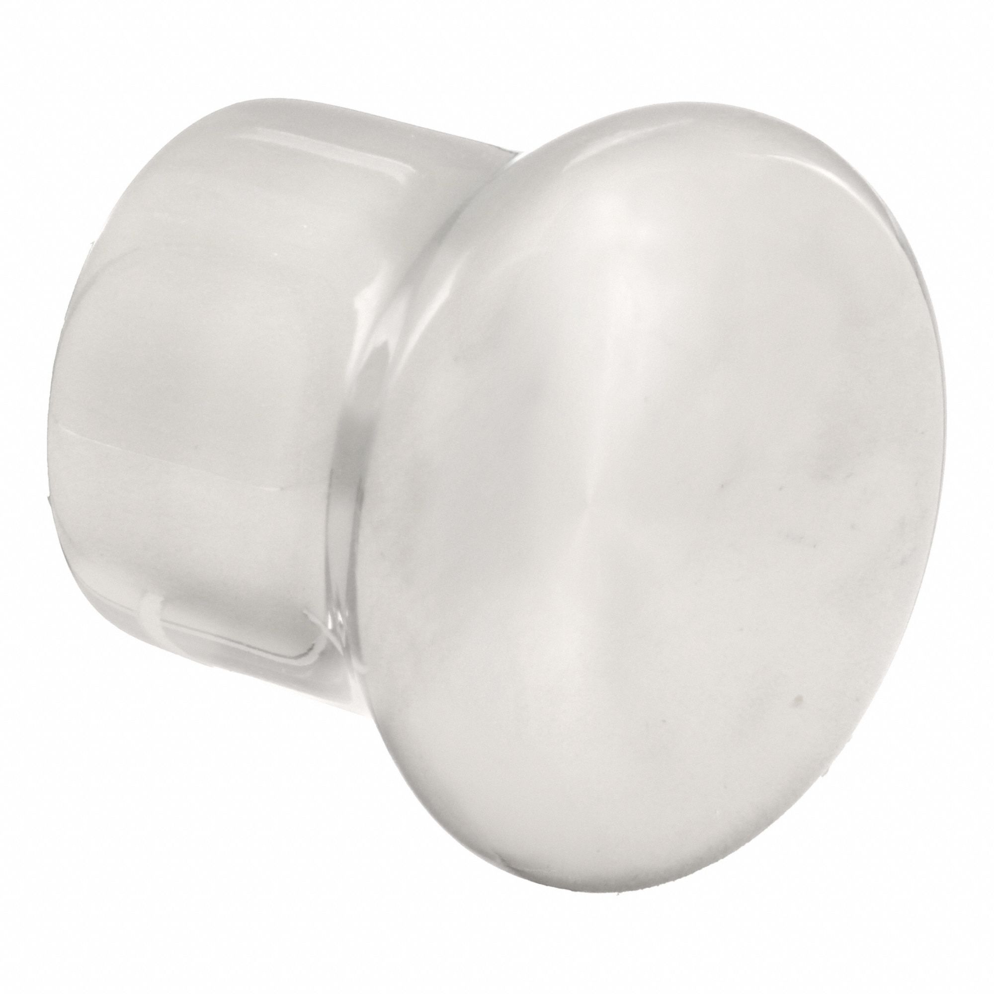 Cabinet Knob: Stainless Steel, Polished Stainless Steel, 31/32 in Grip Dia