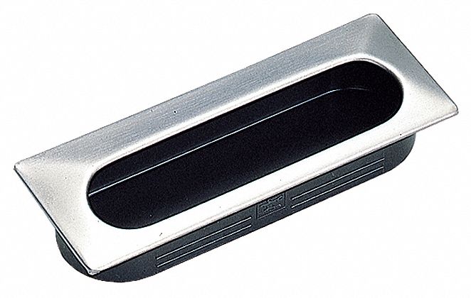 Recessed Pull Handle Black SS