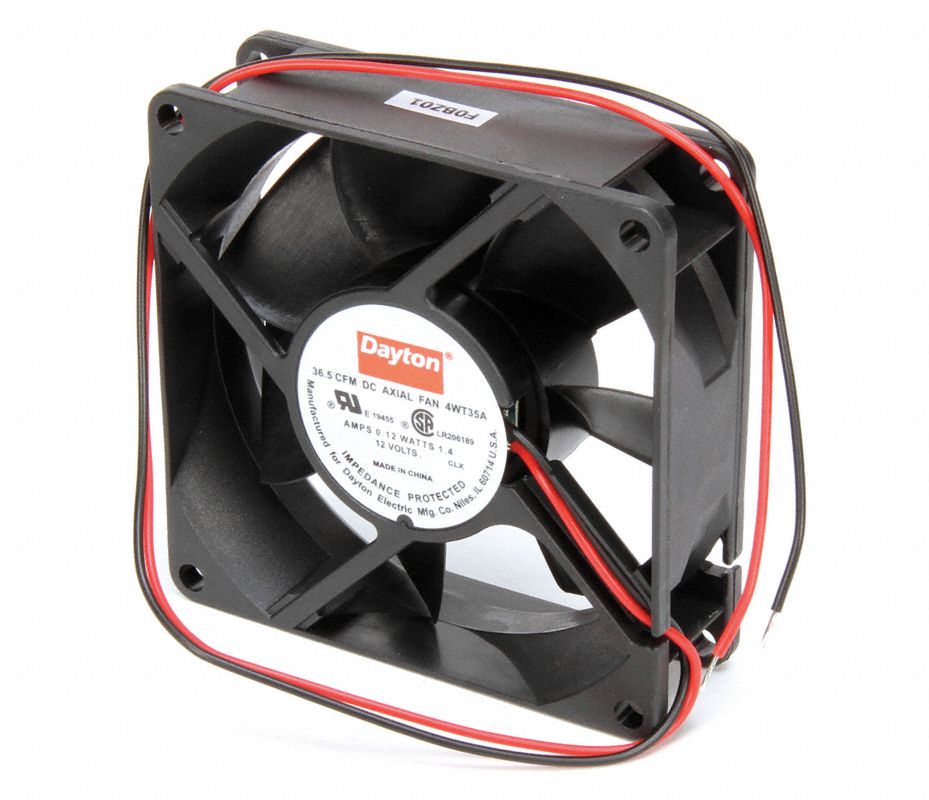 Dayton Ventilador Axial Cuadrado Estándar Cuadrada 3 18 X 3 18 12vcd 14w Ventiladores