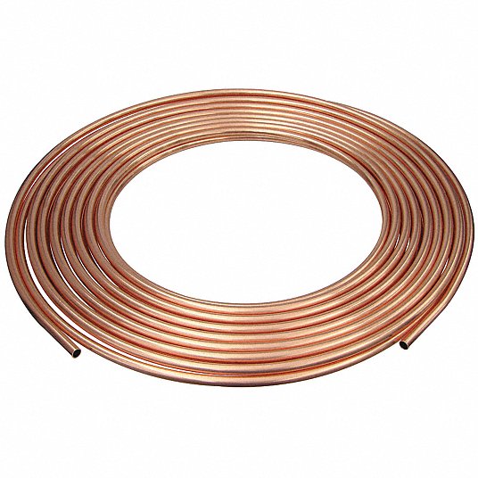 5/8" x 5m Soft Copper Coil Pancake Copper Pipe Air Con HVAC w/ Tube Insulation 
