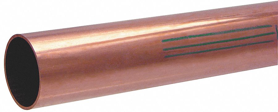 Utility Grade Copper Tubing UT10010-1 OD x 10 Ft Mueller Streamline 5/8 In 