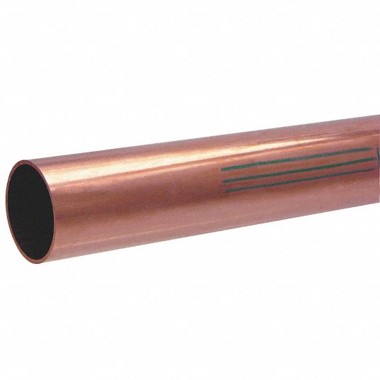 STREAMLINE Copper Tubing Type K, Straight, 1/2 in Tube Size, 2 ft Tube