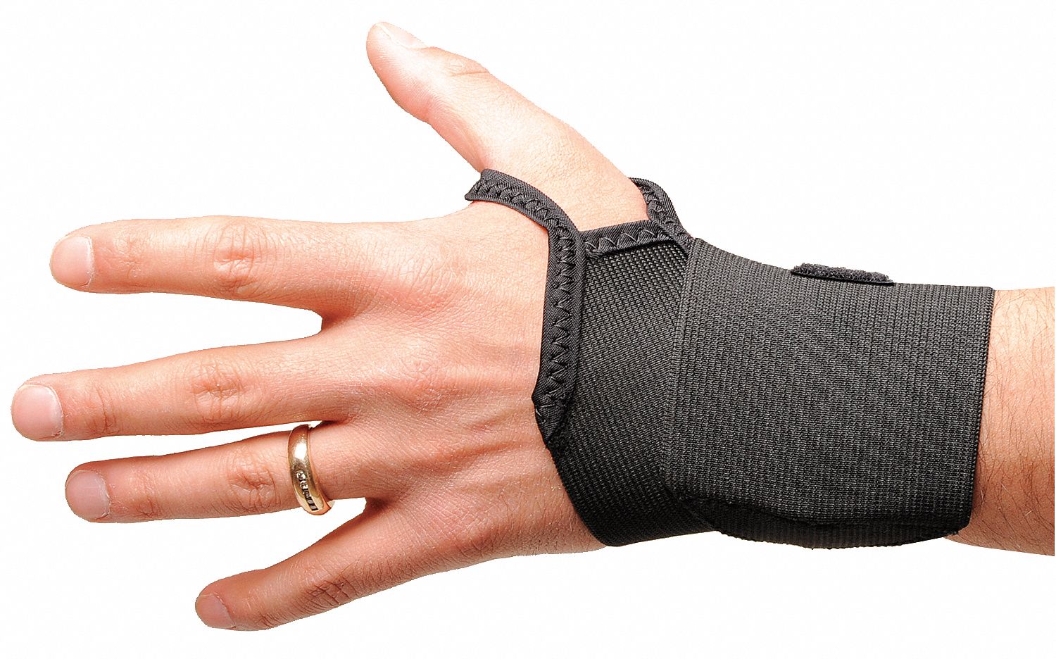 CONDOR Wrist Wrap Ambidextrous, S Ergonomic Support Size, Black, Fits