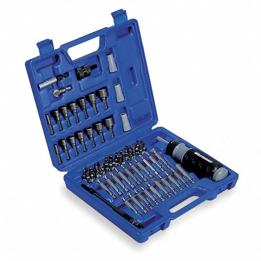 78-Piece Screwdriver Bit Set, 1/4 in Hex Shank Size - Grainger
