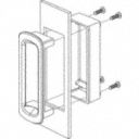 Recessed Pull Handle,  Thermoplastic,  RAL 7030,  Threaded Holes
