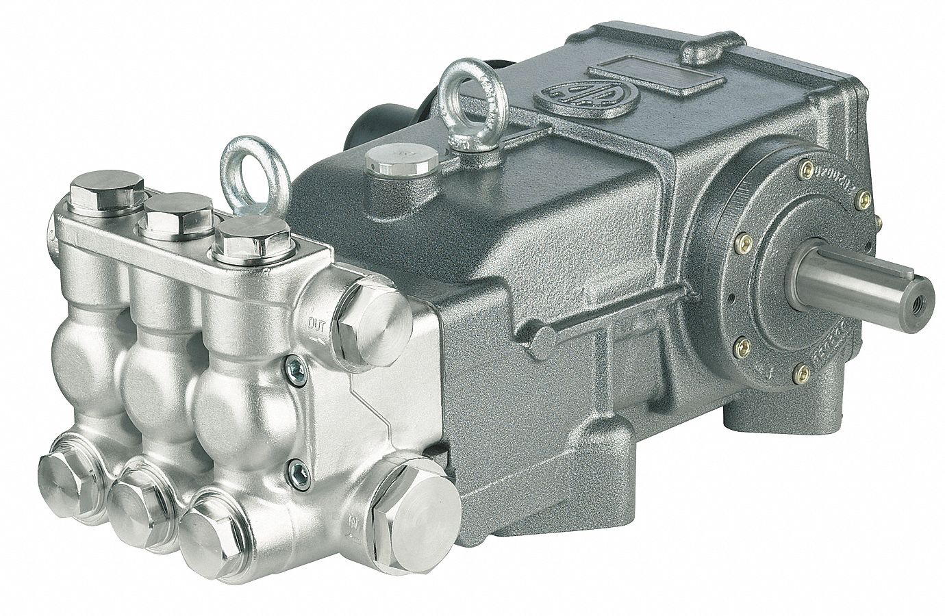 Pressure Plunger Pump: Belt-Drive, 18 gpm Flow Capacity (GPM), 1,000 RPM RPM