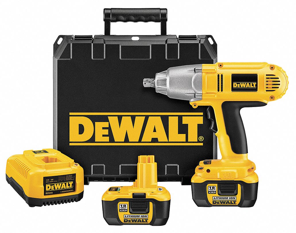 DEWALT Cordless, Impact Wrench, 18V DC, 300 ftlb Breakaway Torque