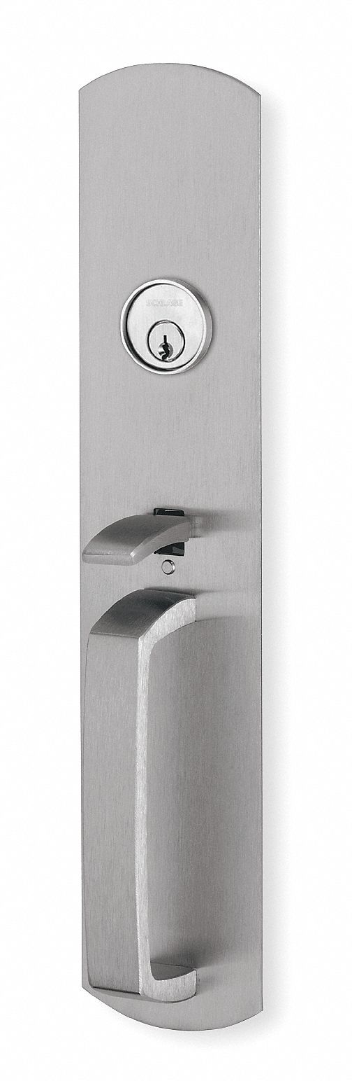 Escutcheon Pull w/Lock and Thumbpiece
