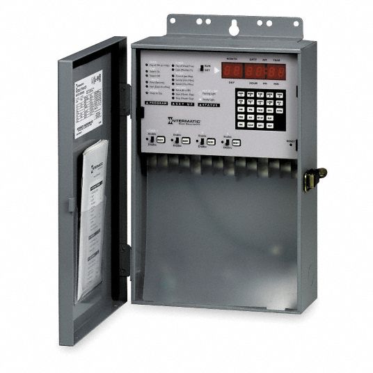 Intermatic astronomic spdt digital timer 4wz10 et70415cr grainger