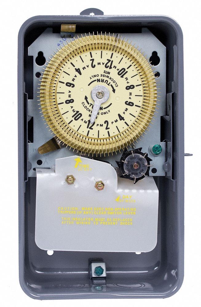 INTERMATIC Electromechanical Timer 24 hr Nominal Max. Time Setting