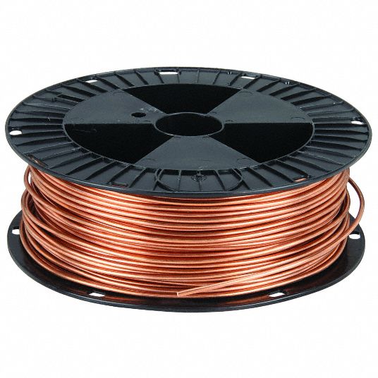 SOUTHWIRE Bare Copper Grounding Wire: 4 AWG Wire Size, Solid, 0.2 in  Nominal Outside Dia., 200 ft Lg