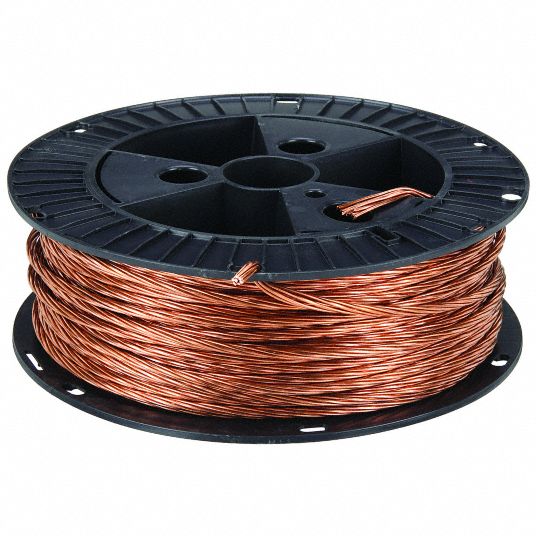 SOUTHWIRE, 4 AWG Wire Size, Stranded, Bare Copper Grounding Wire