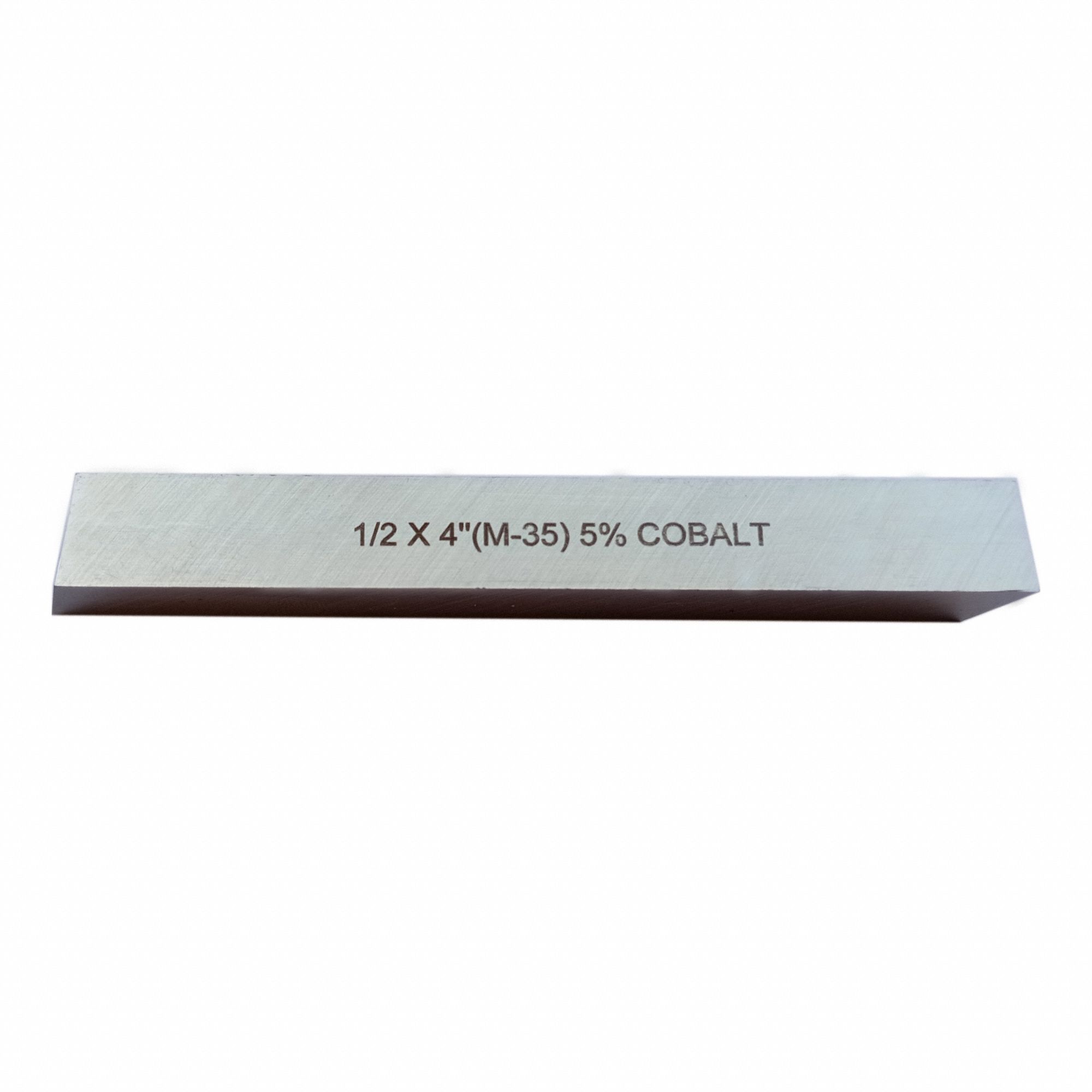 Lathe Tool Blank: Cobalt, Bright (Uncoated), 1/2 in Overall Wd, 1/2 in Overall Ht