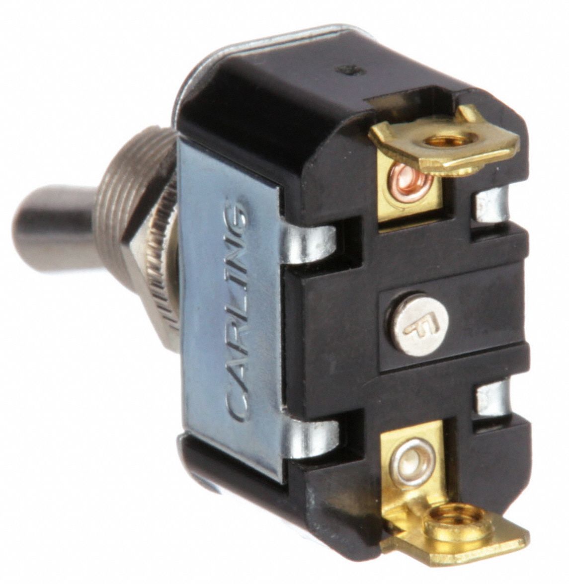 CARLING TECHNOLOGIES Toggle Switch SPST, 2 Connections, On/Momentary
