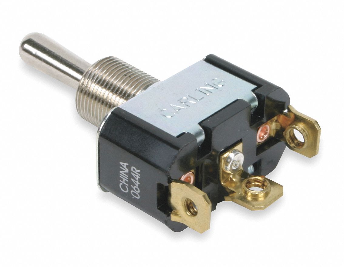 TOGGLE SWITCH, 3 POSITION, 3 CONNECTIONS, SPDT, SCREW TERMINALS CONNECTION