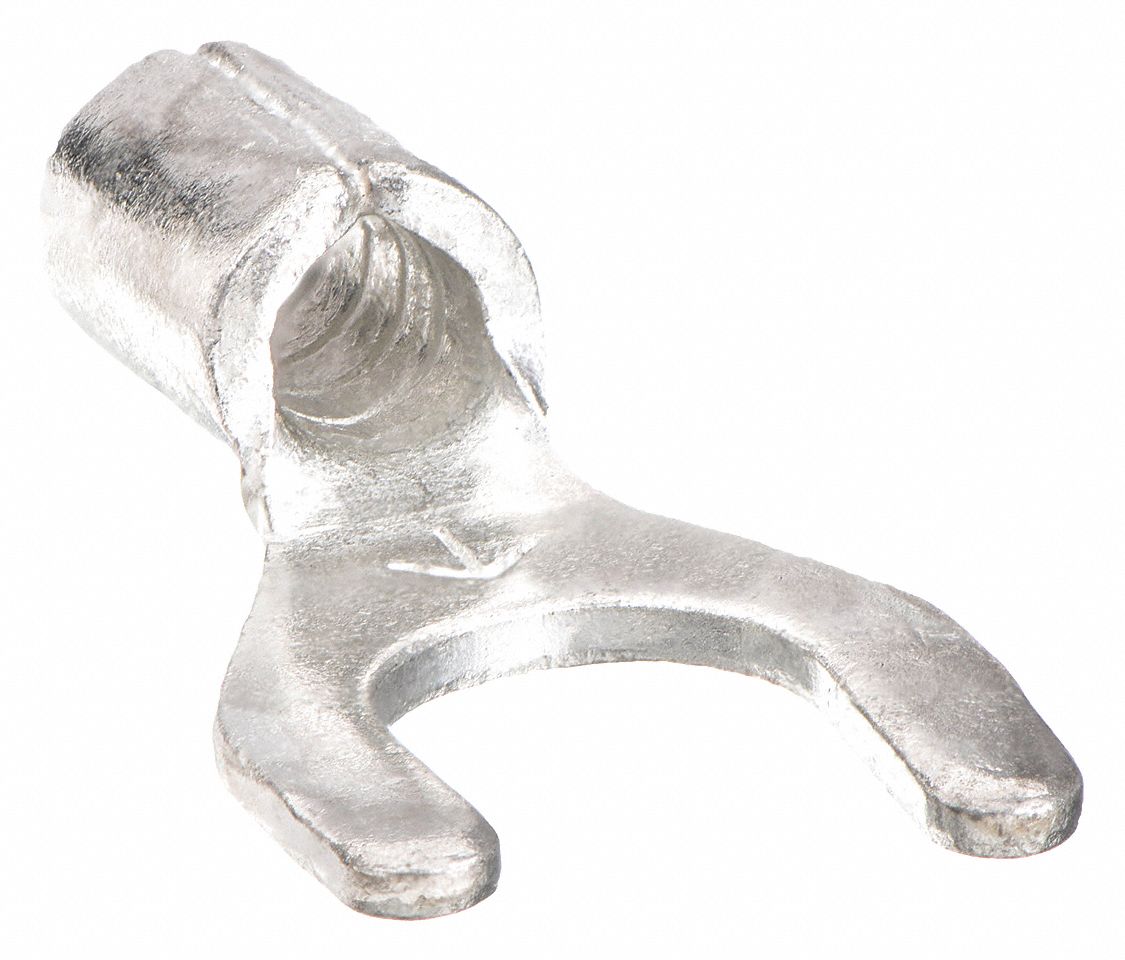 3m Fork Terminal, Bare Bare, Brazed Seam, 12 to 10 AWG, 50 PK M1010FX