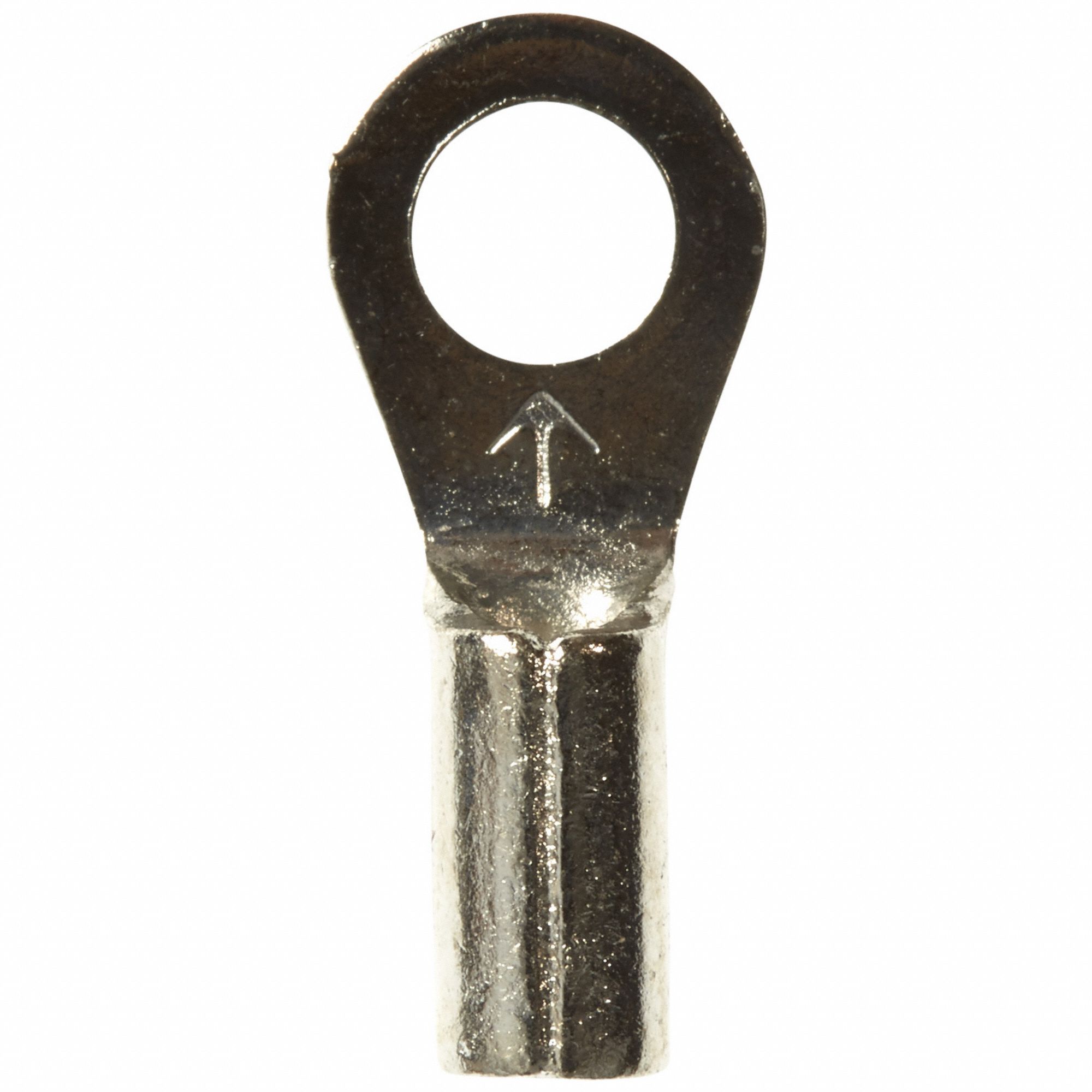 Ring Terminal: Bare, #6 Stud Size, 22 AWG to 18 AWG Wire Sizes, 1, 000 V