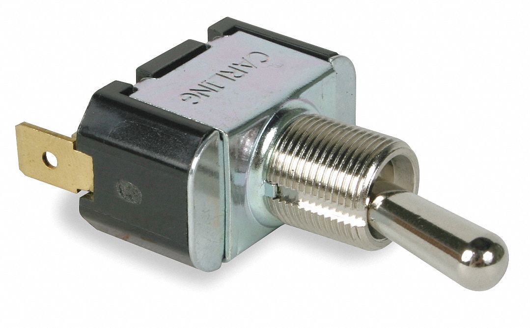 TOGGLE SWITCH, 3 POSITION, 2 CONNECTIONS, SPST, QUICK CONNECT TAB CONNECTION