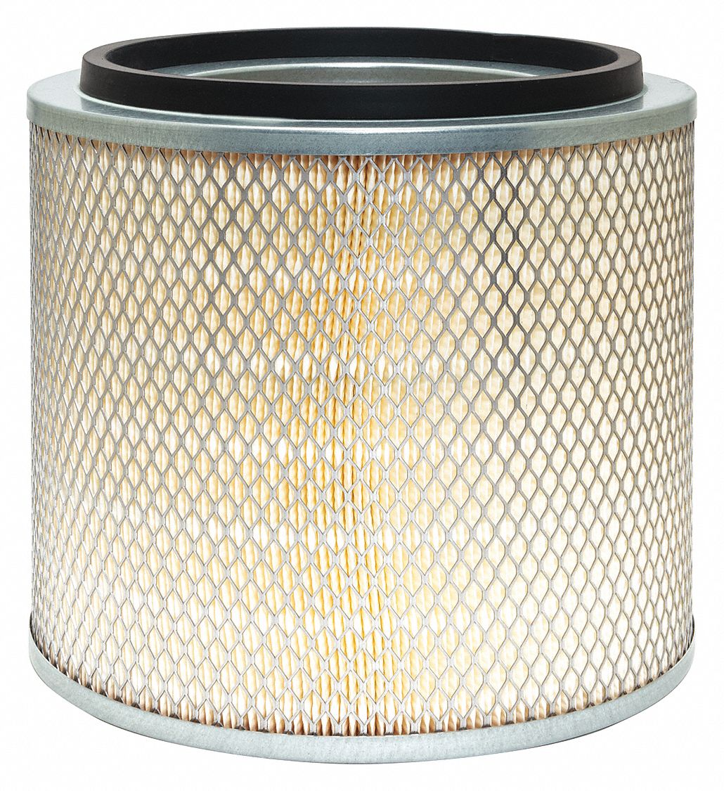 Automotive Air Filter: Round-Oval, Engine, Round, Axial Seal, 9 1/2 in Overall Ht