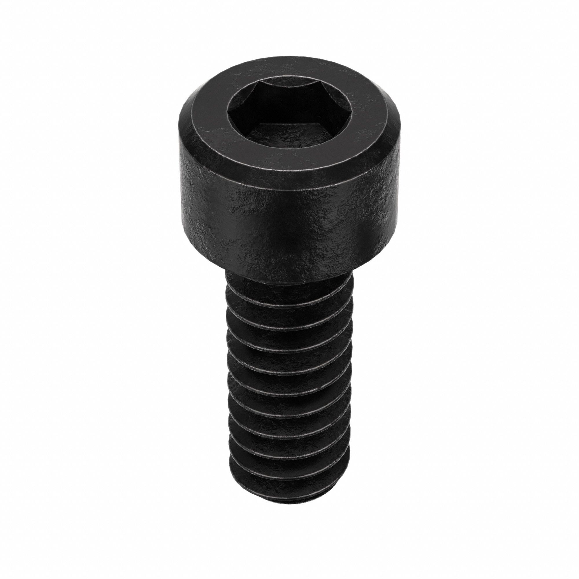 Socket Head Cap Screw: #6-32 Thread Size, 3/8 in Lg, Std, Black Oxide, Alloy Steel, 100 PK