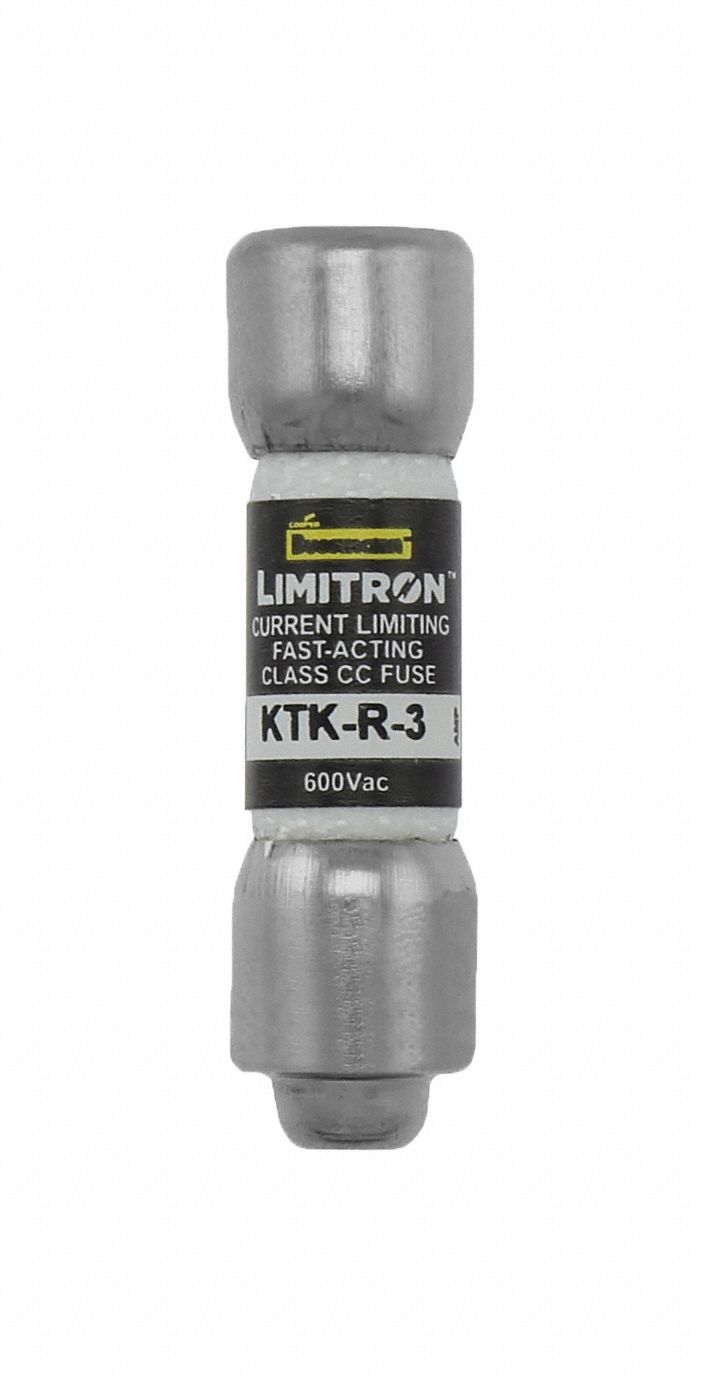 KTK-R Series, Fast-Acting, Fuse - 4XC22|KTK-R-3 - Grainger
