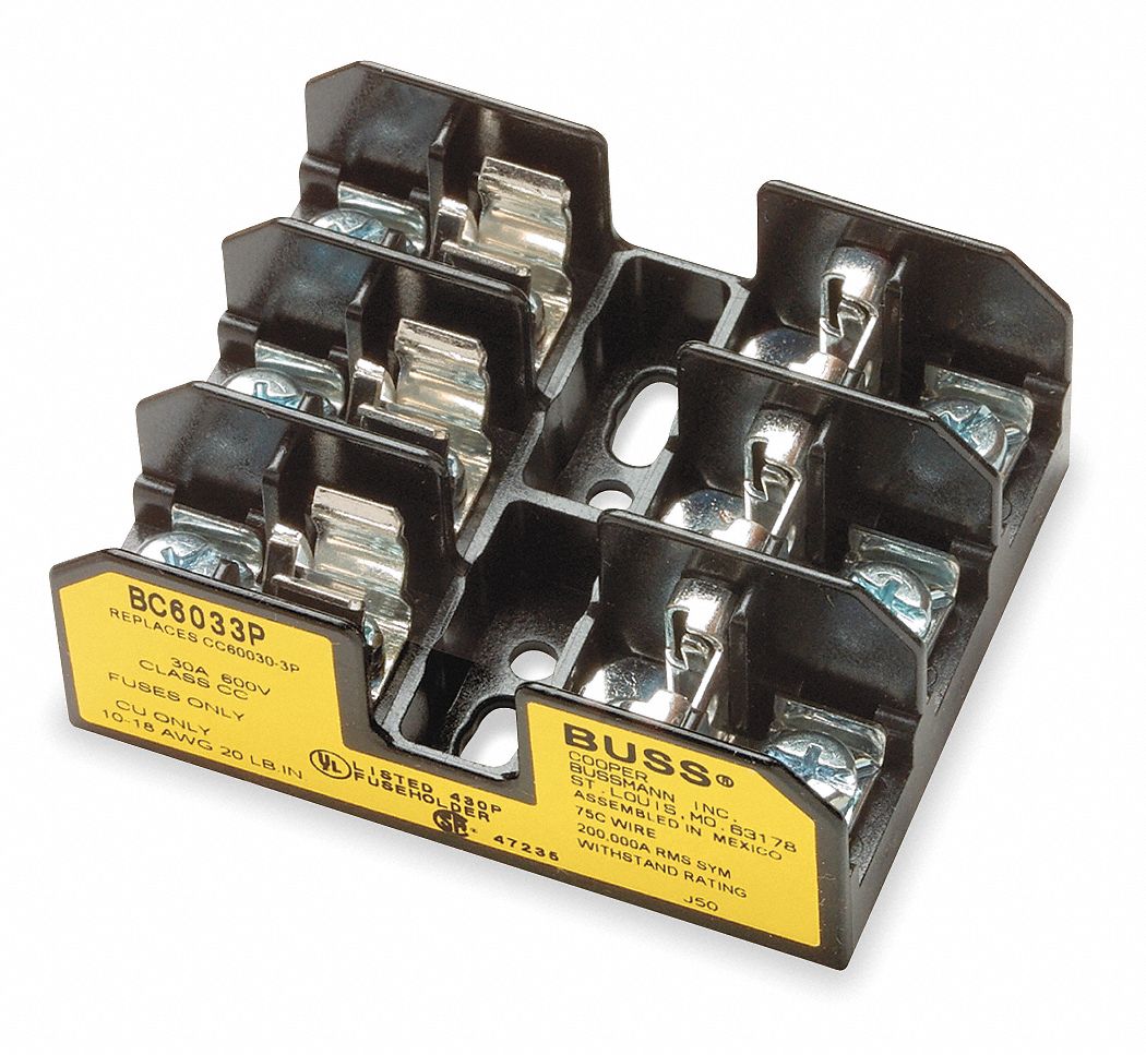Fuse Block, Fuse UL Class CC Grainger
