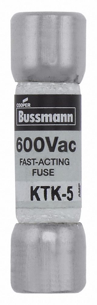5 PACK Bussmann KTK-2 Type KTK Fast Acting Fuse KTK2 