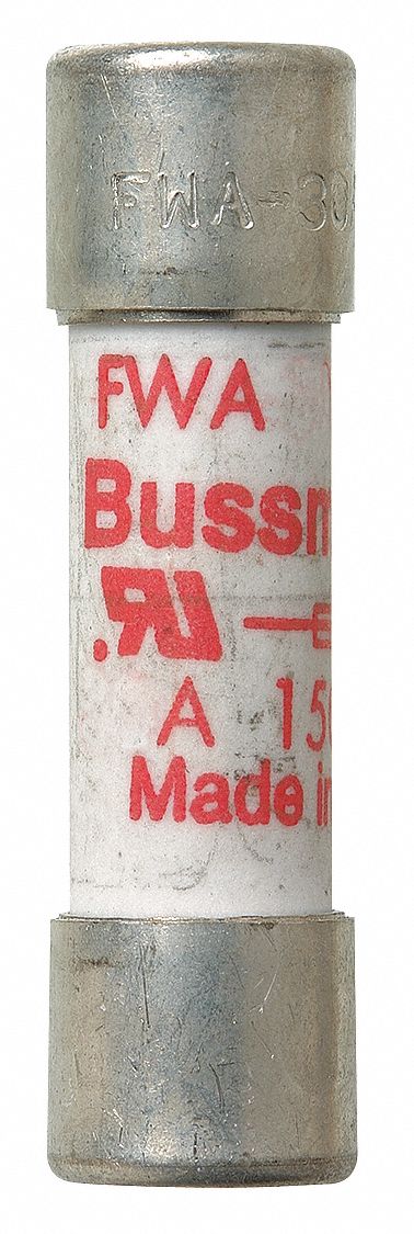 SEMICONDUCTOR FUSE, 15 AMPS, 150V AC, CYLINDRICAL BODY, FWA-A10F, A15QS, FWA, L15S