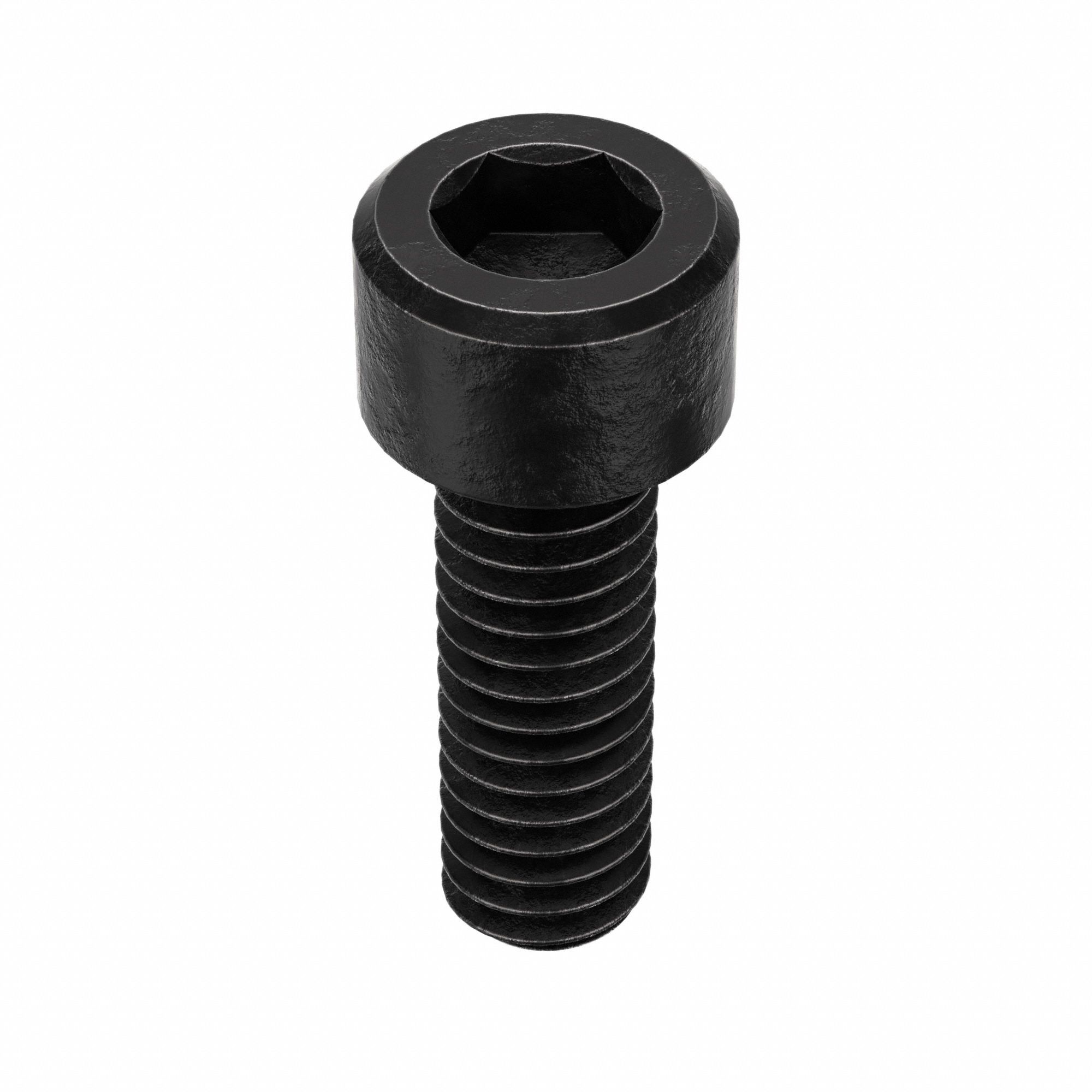 SOCKET HEAD CAP SCREW, #8-32 THREAD, ½ IN L, STANDARD, BLACK OXIDE, STEEL, SOCKET, 100 PK