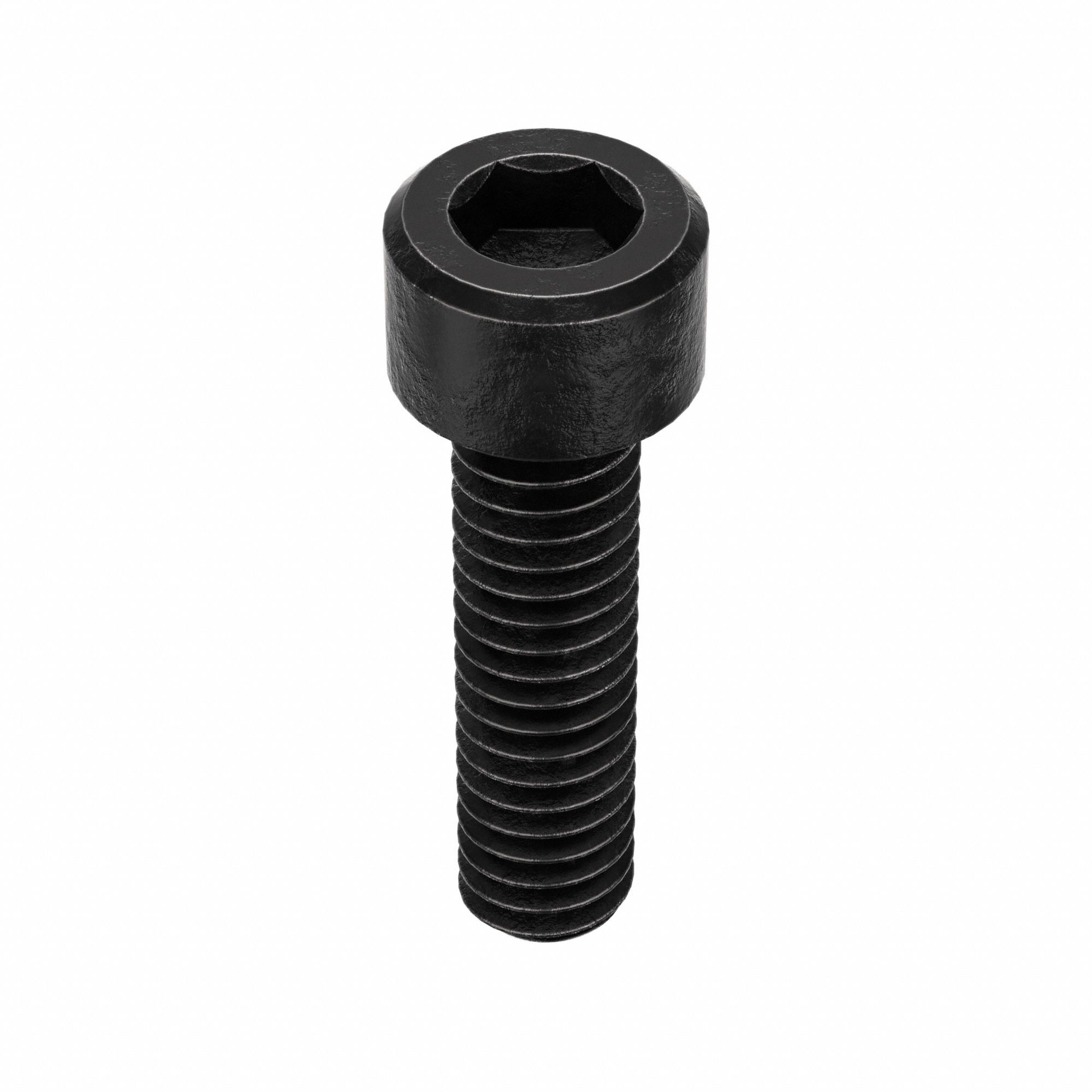 SOCKET HEAD CAP SCREW, #8-32 THREAD, ⅝ IN L, STANDARD, BLACK OXIDE, STEEL, SOCKET, 100 PK