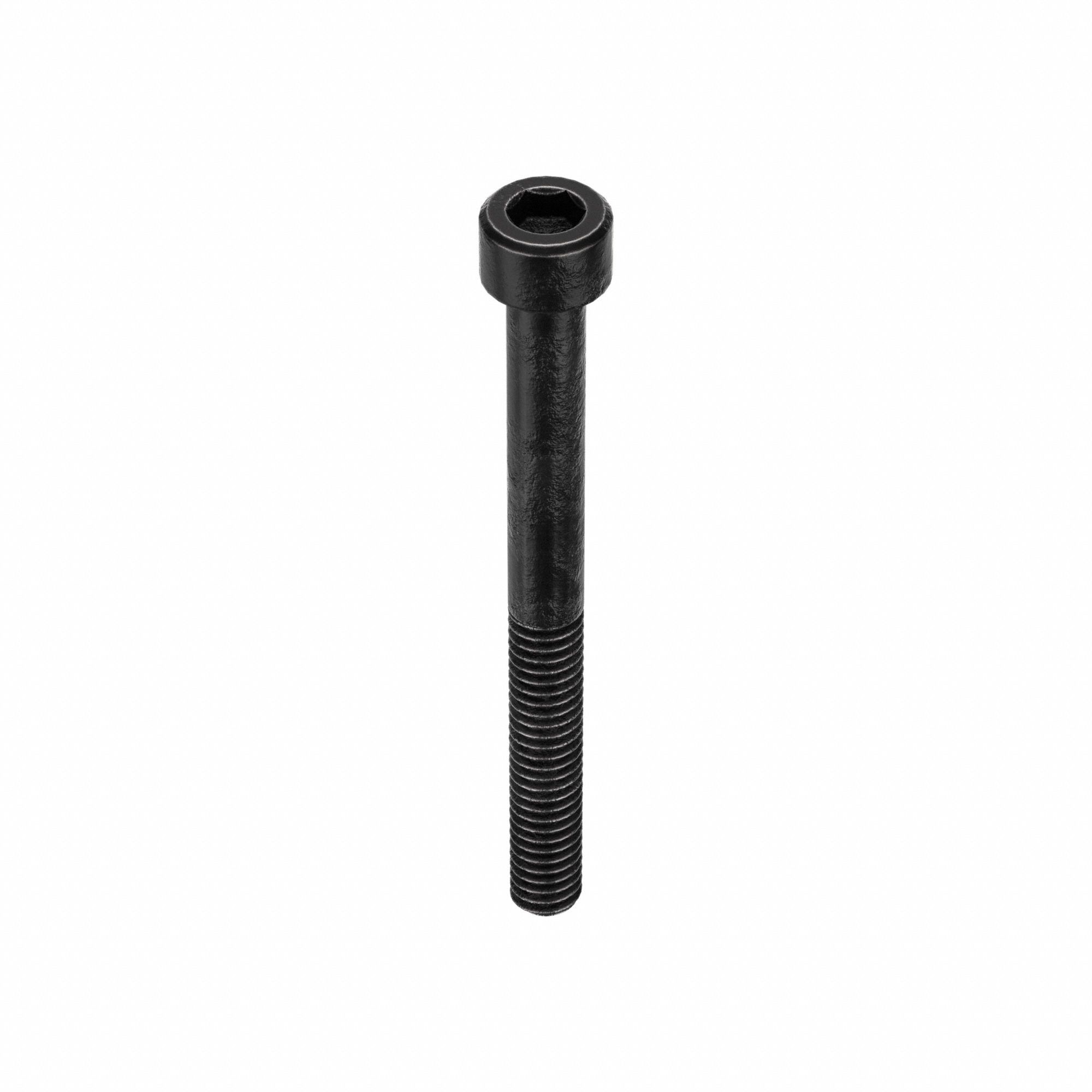 SOCKET HEAD CAP SCREW, #8-32 THREAD SIZE, 1¾ IN L, STANDARD, BLACK OXIDE, STEEL, UNC, 100 PK