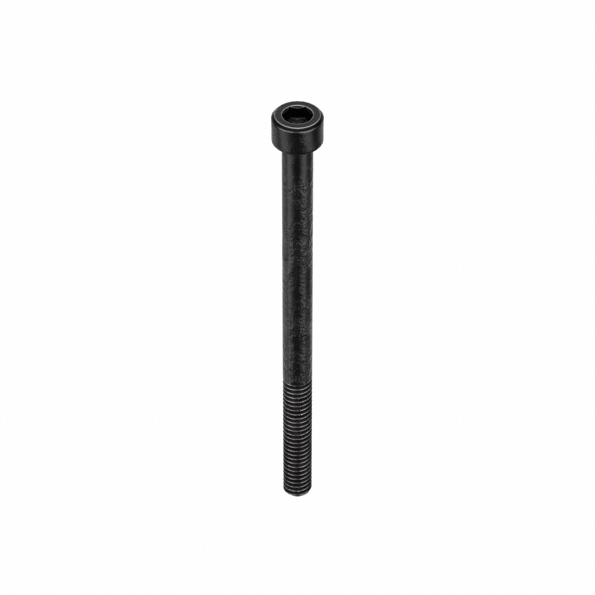 SOCKET HEAD CAP SCREW, #8-32 THREAD SIZE, 2½ IN L, STANDARD, BLACK OXIDE, STEEL, UNC, 100 PK