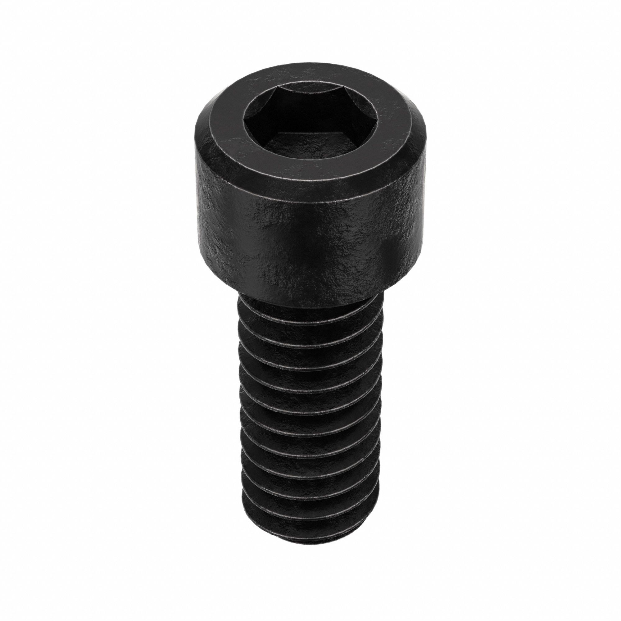 SOCKET HEAD CAP SCREW, ¼"-20 THREAD SIZE, ⅝ IN L, STANDARD, BLACK OXIDE, STEEL, UNC, 100 PK