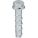SCREW ANCHOR, 1¾ IN OVERALL L, ⅜ IN DIA, STEEL, ZINC PLATED, HEX, STEEL, 50 PK