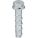 SCREW ANCHOR, 1¾ IN OVERALL L, ⅜ IN DIA, STEEL, ZINC PLATED, HEX, STEEL, 50 PK