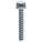 SCREW ANCHOR, 2½ IN OVERALL L, ⅜ IN DIA, STEEL, ZINC PLATED, HEX, STEEL, 50 PK