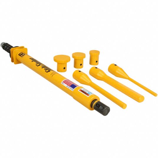 Slide sledge outlet frame hammer