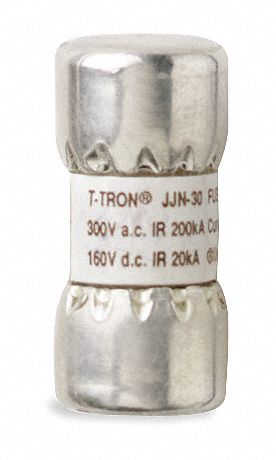 Fuse: Class T, JJN Series, Fast-Acting, 35 A, 300 V AC, 160 V DC, Non-Indicating