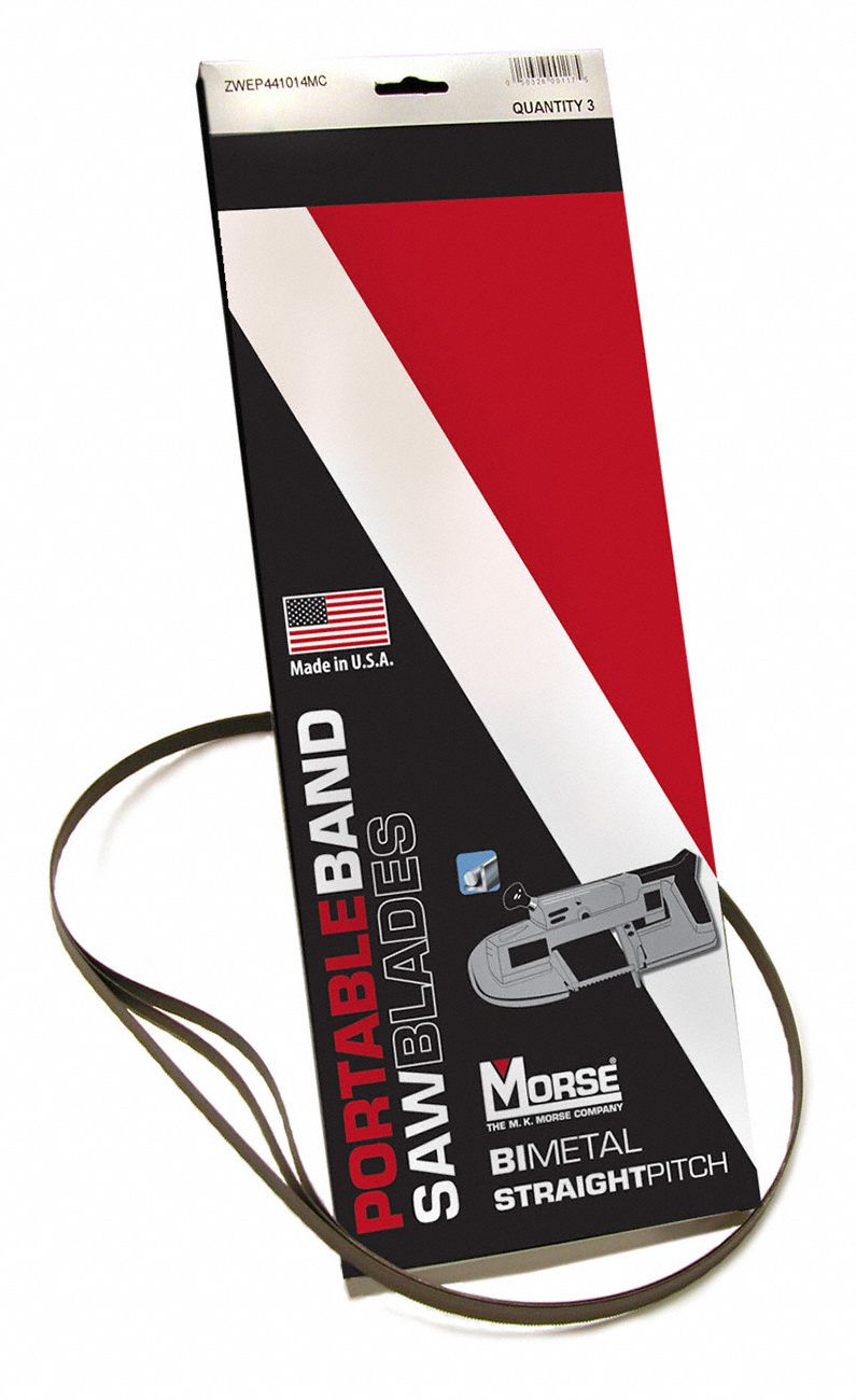 MORSE Portable Band Saw Blade, 44 7/8 in Blade Length, 10 Teeth per