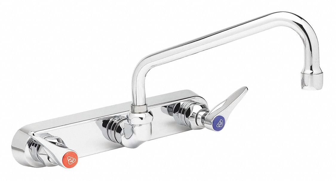 LOW ARC KITCHEN/BATHROOM FAUCET: T AND S, BRASS, 2.2 GPM FLOW RATE