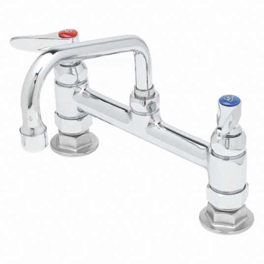 T&S, Chrome Finish, Low Arc Laundry Sink Faucet - 4XKK4|B-0222 - Grainger