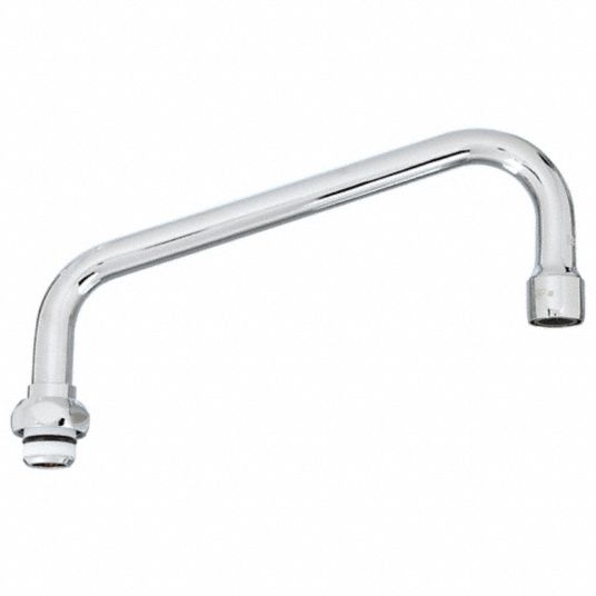 Angled Straight Faucet Spout, Fits T&S Brass Brand, Spout - 4XKL2|060X ...